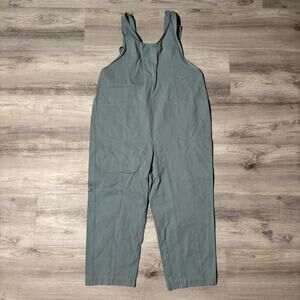 Wiholl Green Relaxed Fit Overalls Casual Utility Workwear Jumpsuit